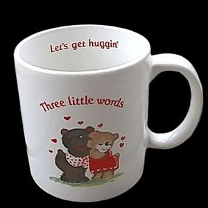 Mug Teddy Bears Hugging Vintage 1987 Muggamals by Applause Gift Love Cof…